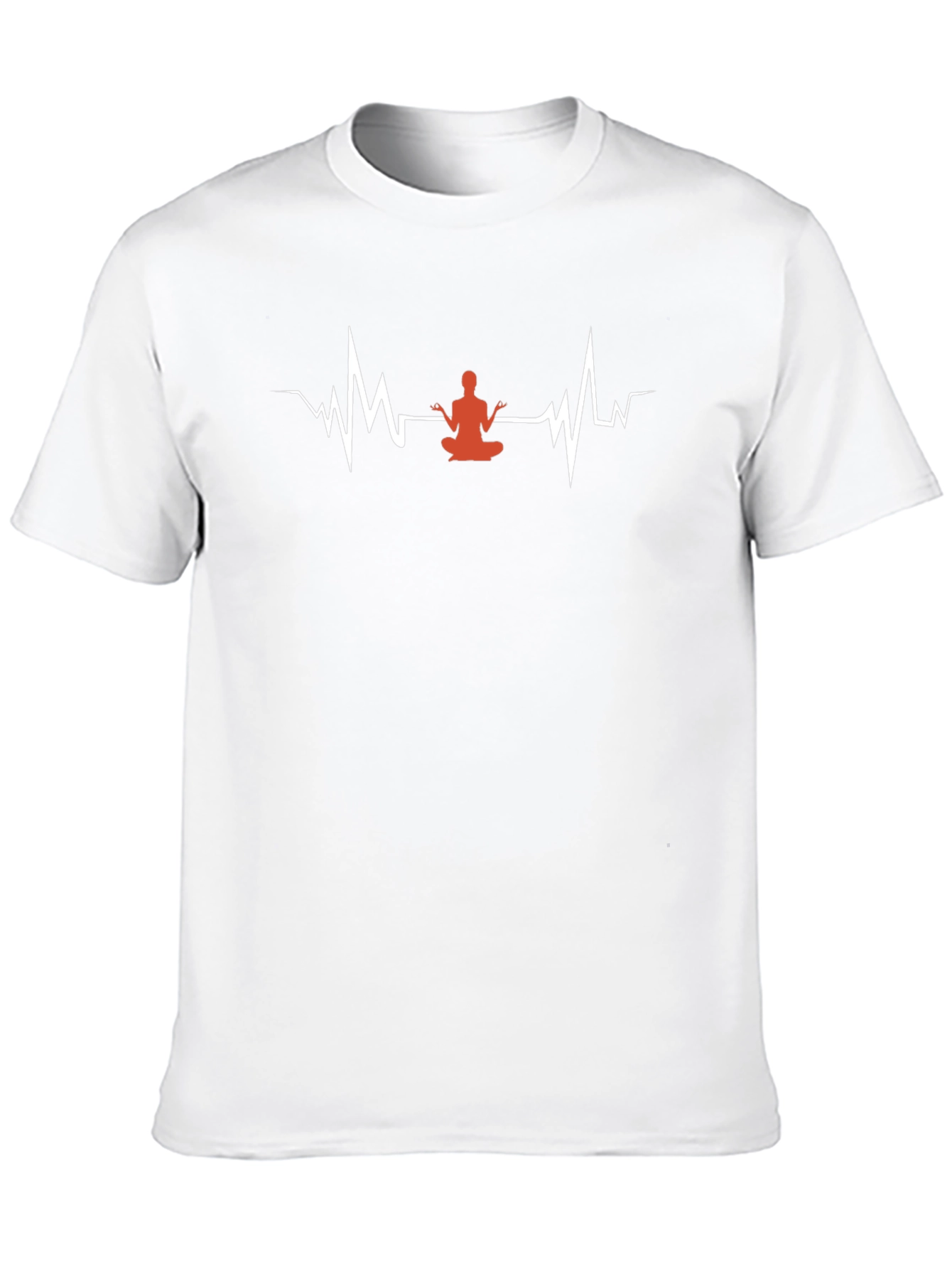 Yoga Heartbeat T-Shirt - Black Cotton Tee