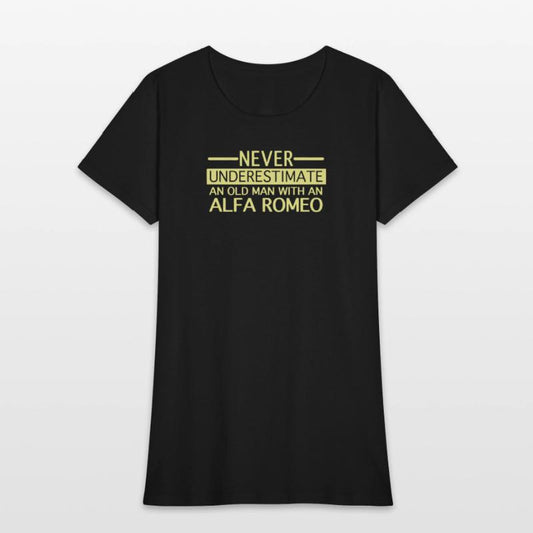 Alfa Romeo Never Underestimate and Old man