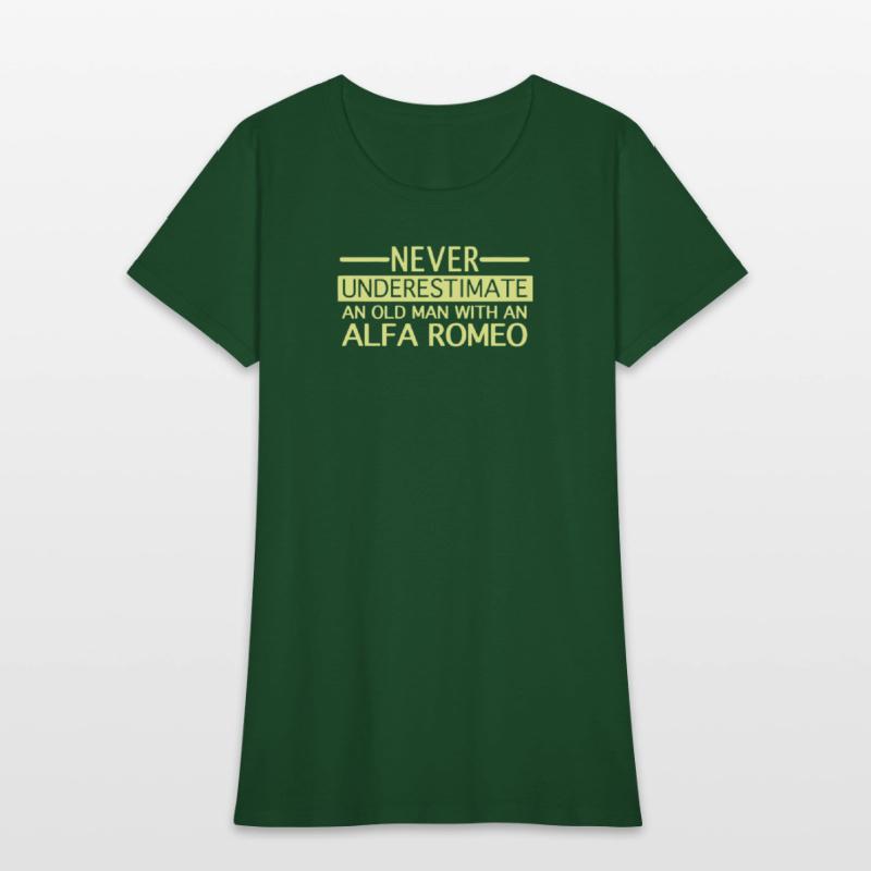 Alfa Romeo Never Underestimate and Old man