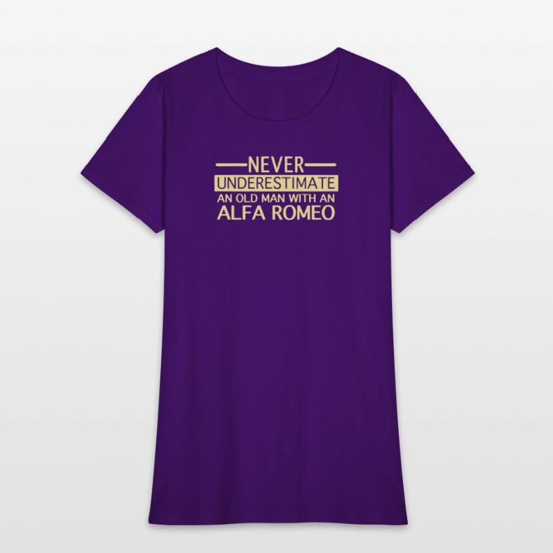 Alfa Romeo Never Underestimate and Old man