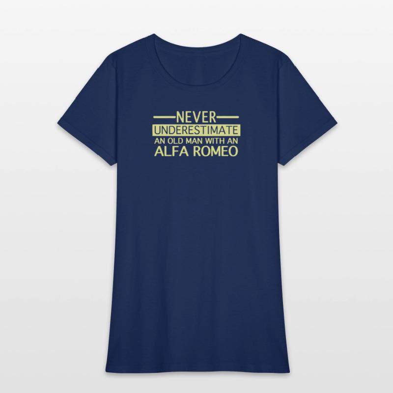 Alfa Romeo Never Underestimate and Old man