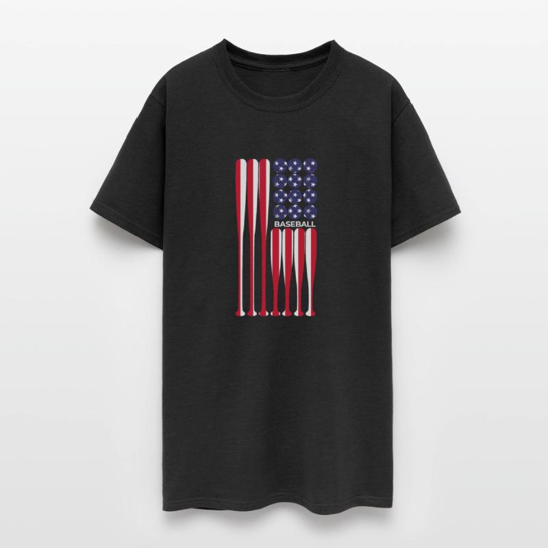 American Flag Vintage Baseball Player Gift