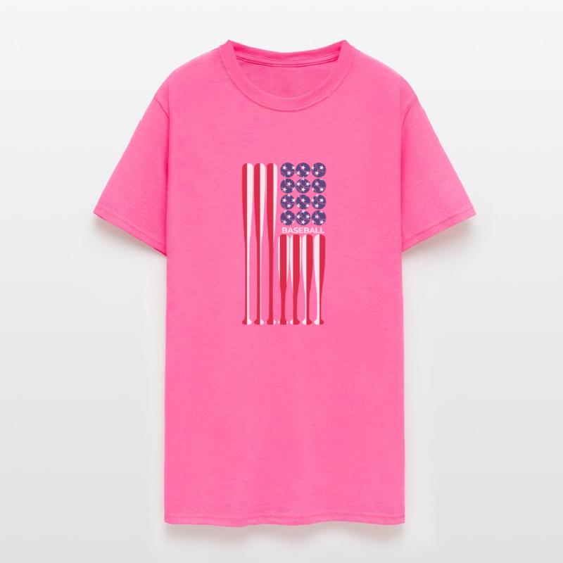 American Flag Vintage Baseball Player Gift