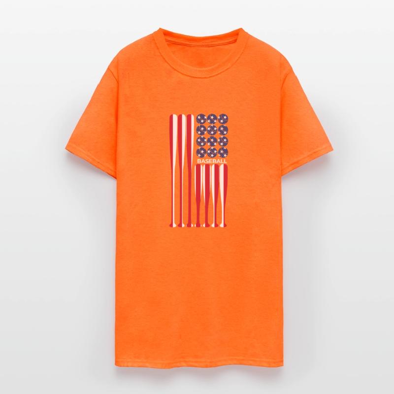 American Flag Vintage Baseball Player Gift