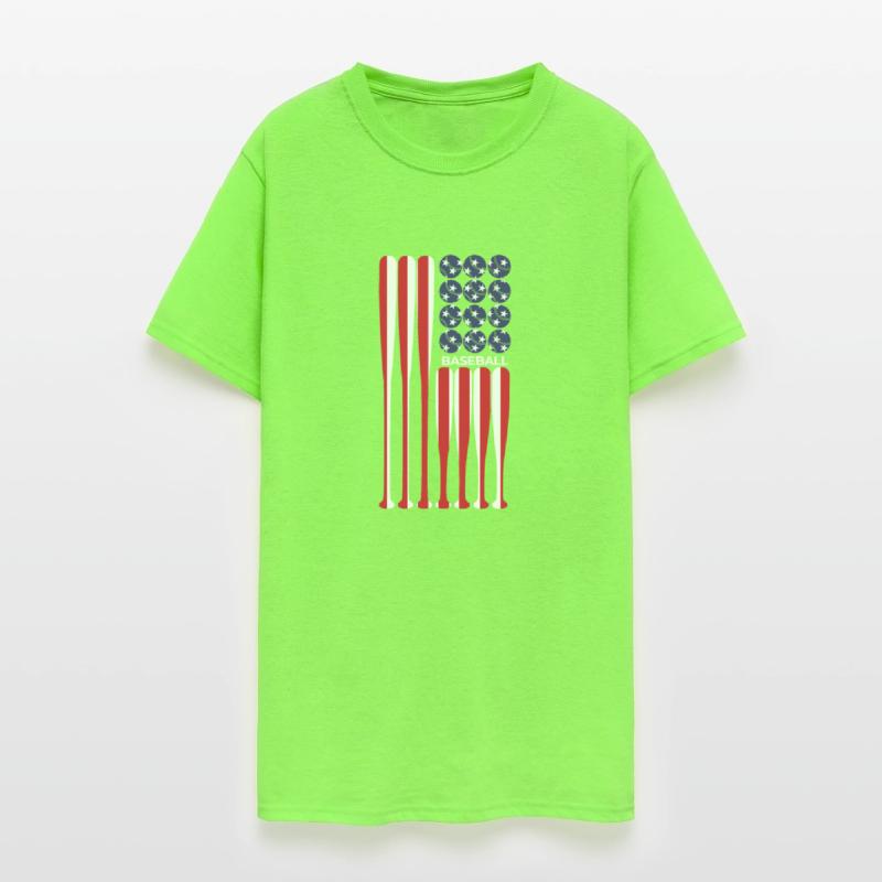 American Flag Vintage Baseball Player Gift