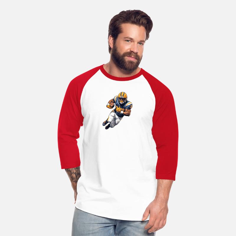 American Football Player in the Game