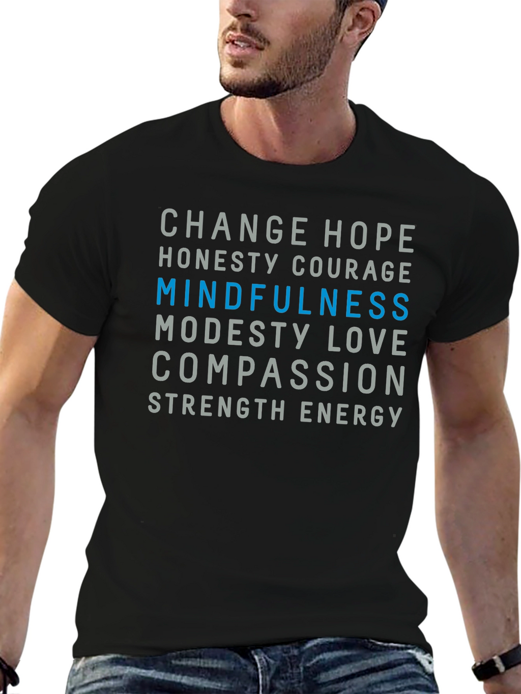 Mindfulness Graphic Tee - Inspiring Positivity