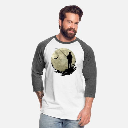 Angler with fish on a hook (Moon)