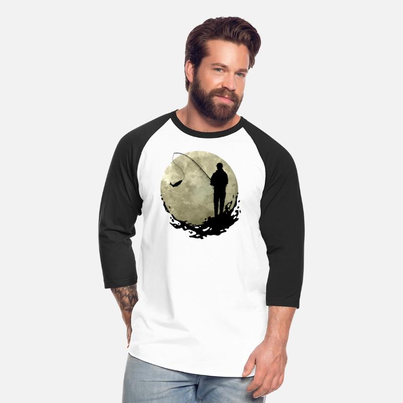 Angler with fish on a hook (Moon)