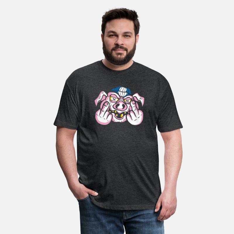 Angry Pig Middle Finger t shirt