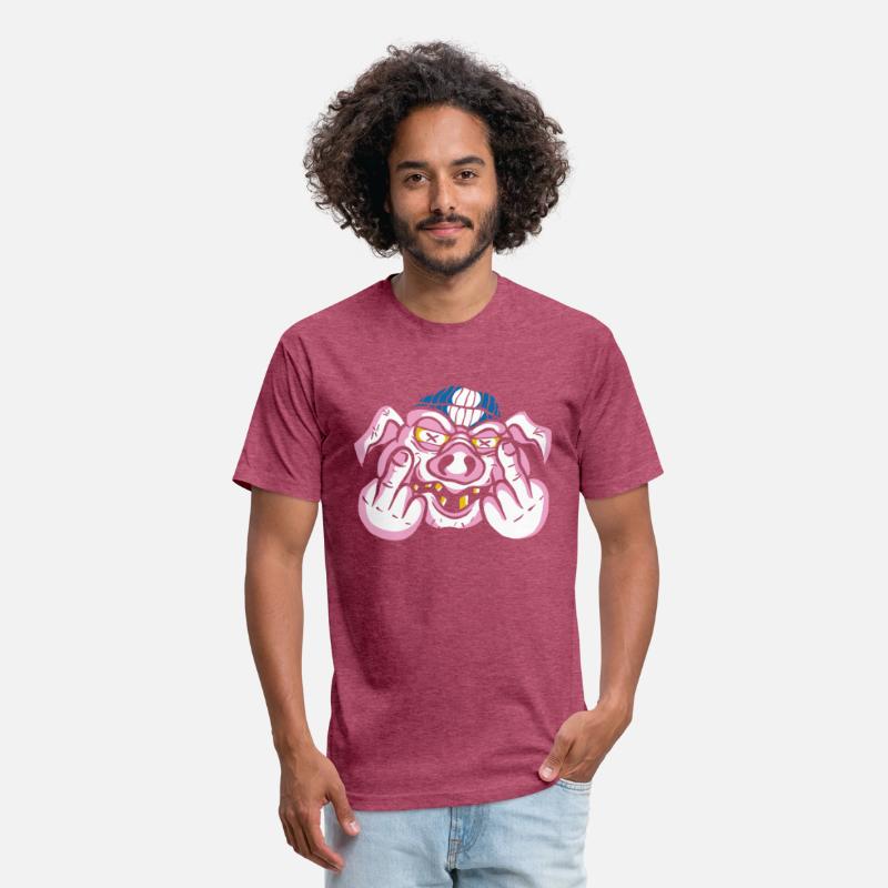 Angry Pig Middle Finger t shirt