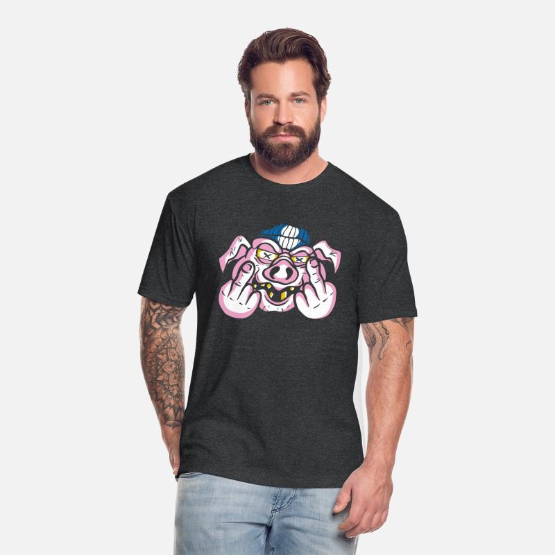 Angry Pig Middle Finger t shirt