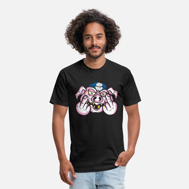Angry Pig Middle Finger t shirt