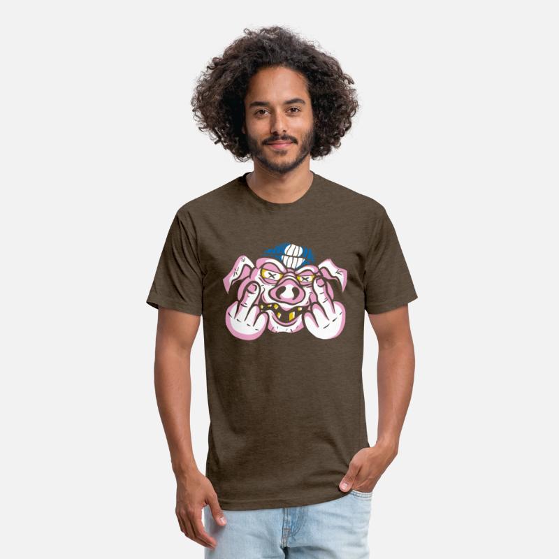 Angry Pig Middle Finger t shirt