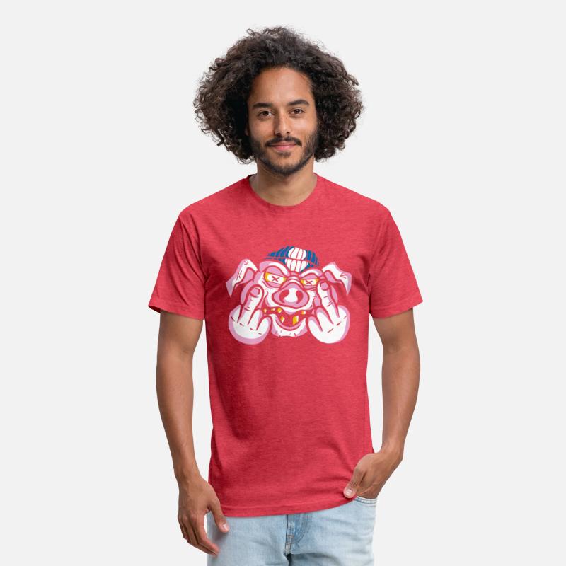 Angry Pig Middle Finger t shirt