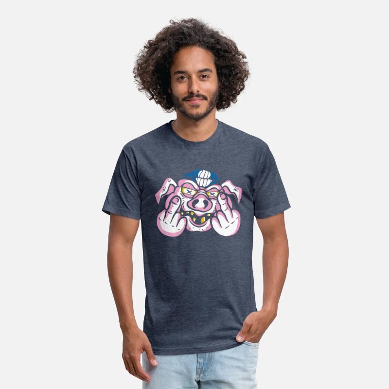 Angry Pig Middle Finger t shirt