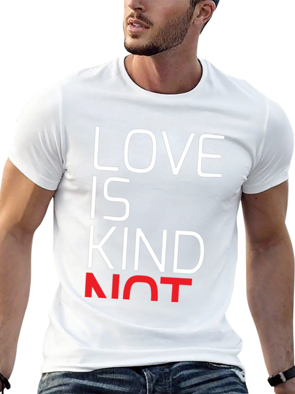 Love is Kind Not T-Shirt - Black Graphic Tee