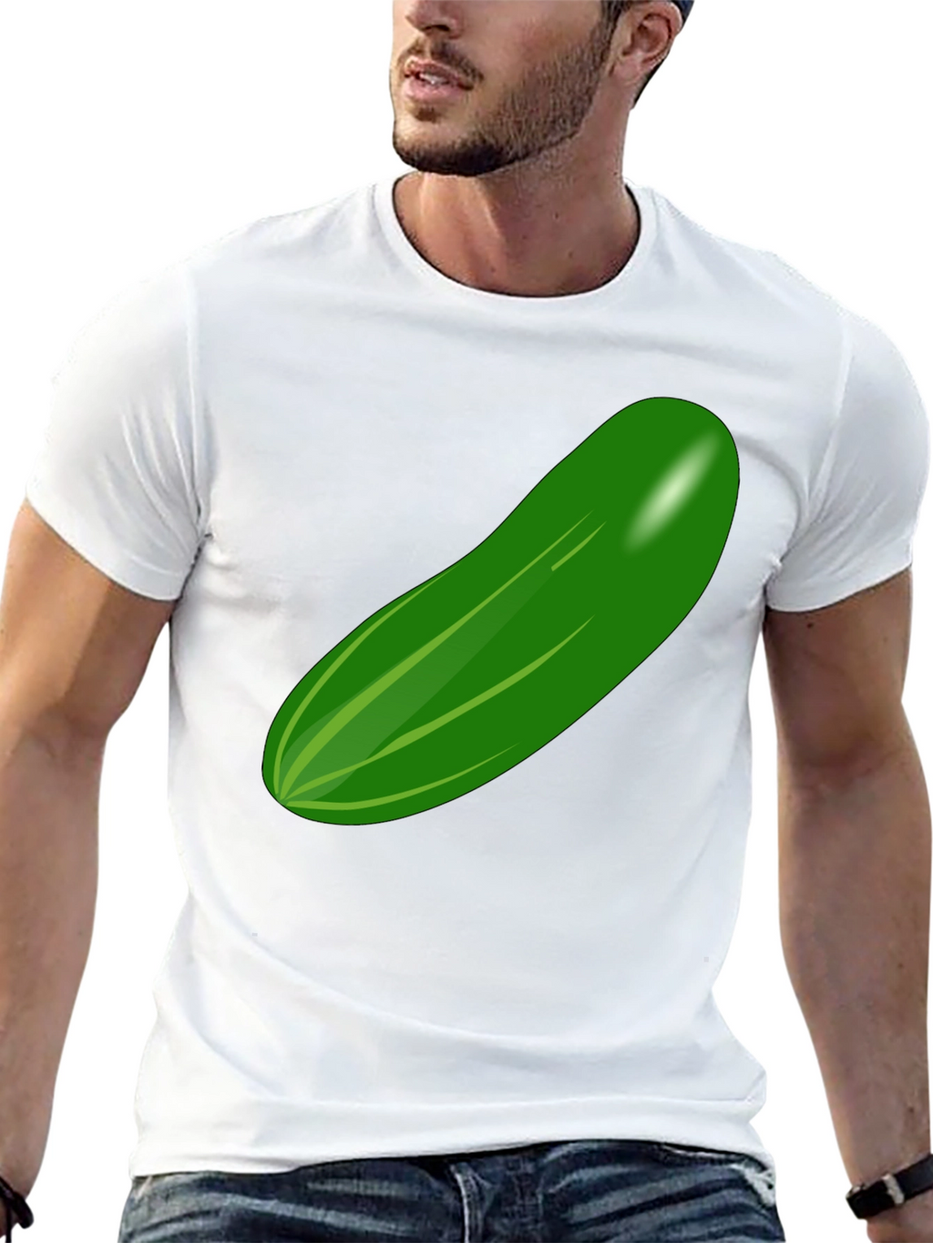 Cucumber Graphic T-Shirt - Quirky and Fun Design