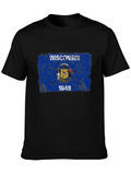 Wisconsin Flag Graphic T-Shirt