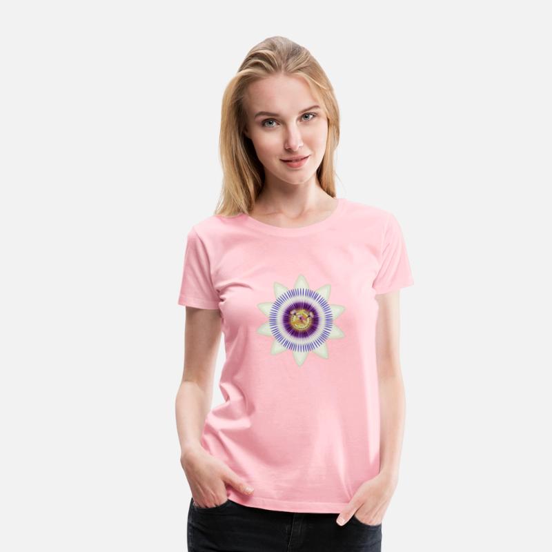 Artistic blossom of a passion flower