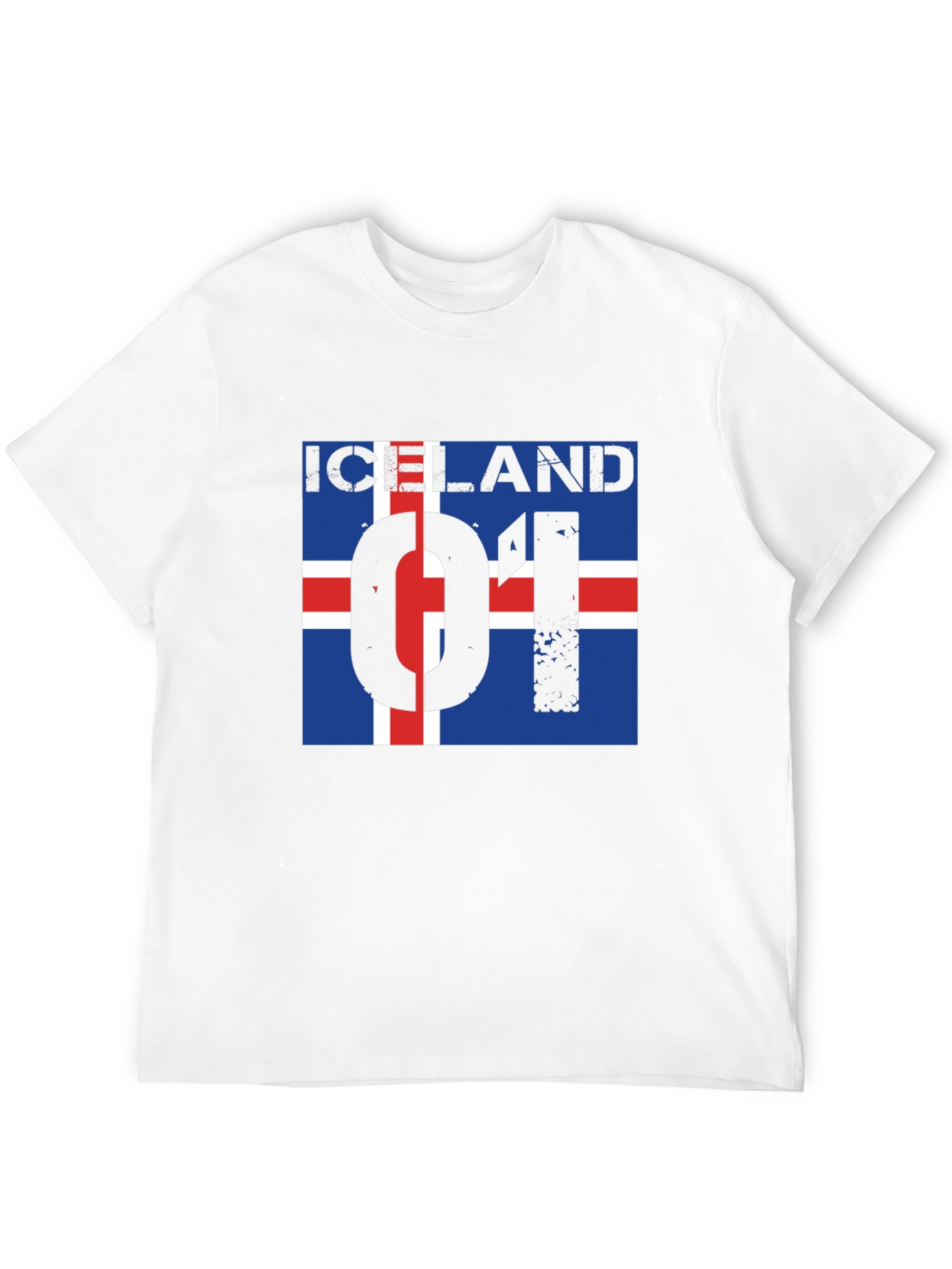 Iceland Flag Graphic Print T-Shirt