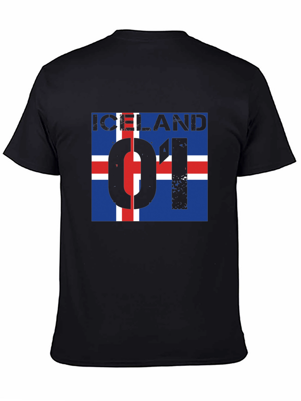 Iceland Flag Graphic Print T-Shirt