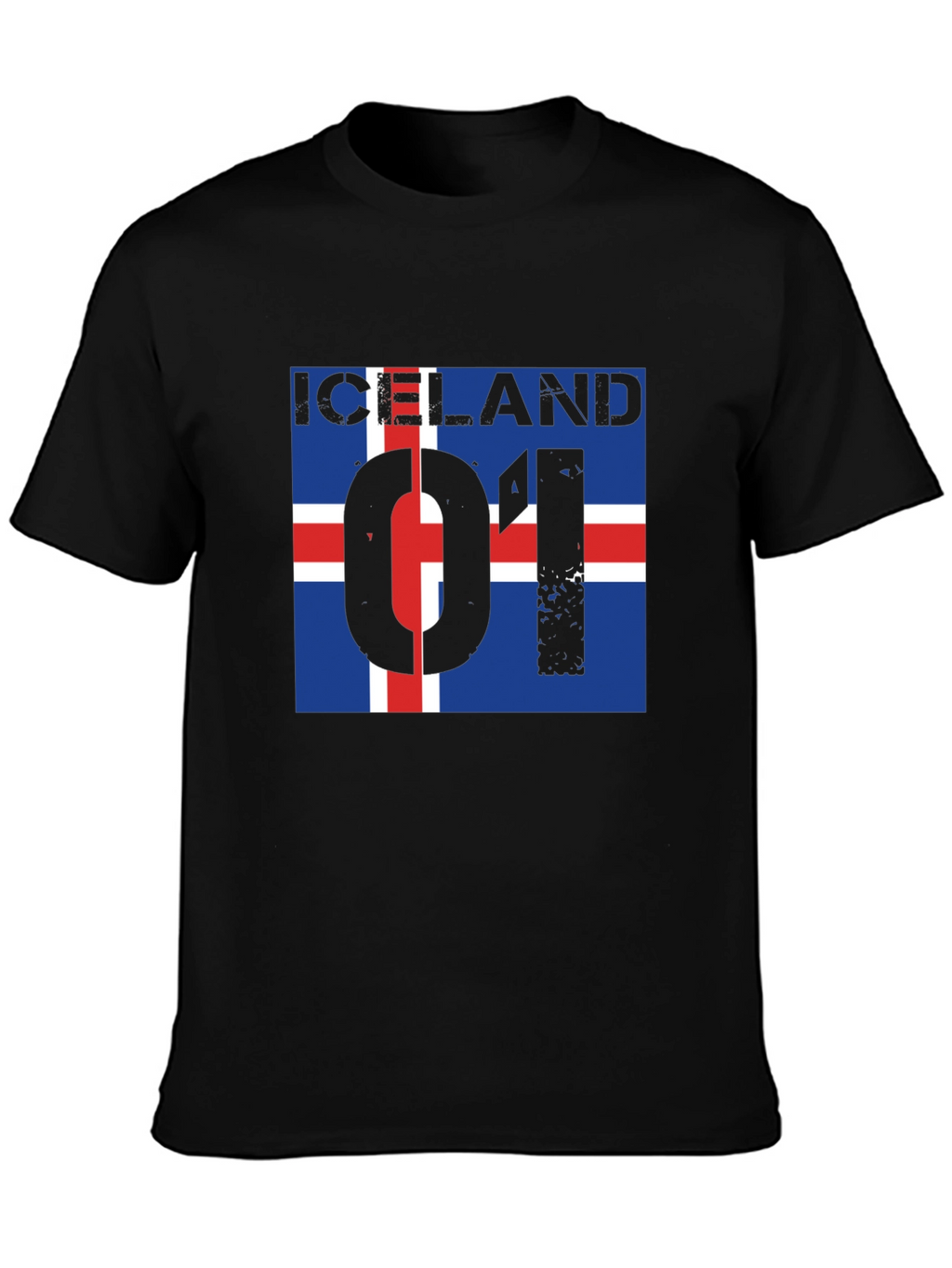 Iceland Flag Graphic Print T-Shirt