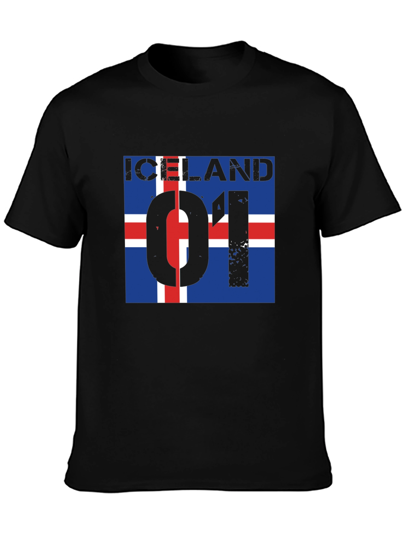 Iceland Flag Graphic Print T-Shirt