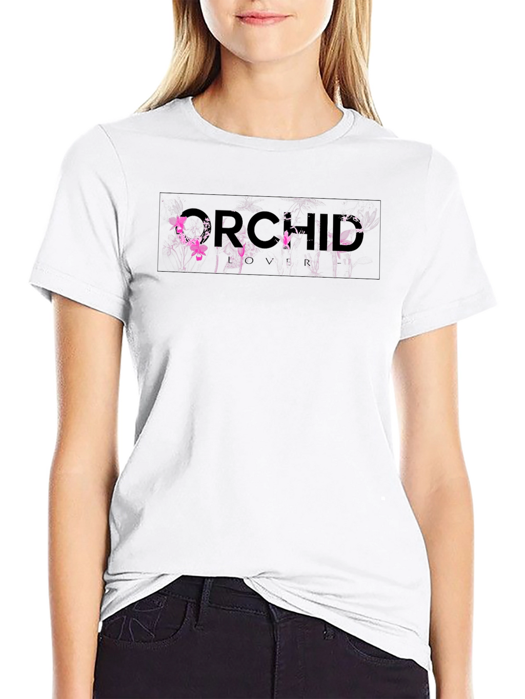 Orchid Lover T-Shirt - Modern Graphic Tee