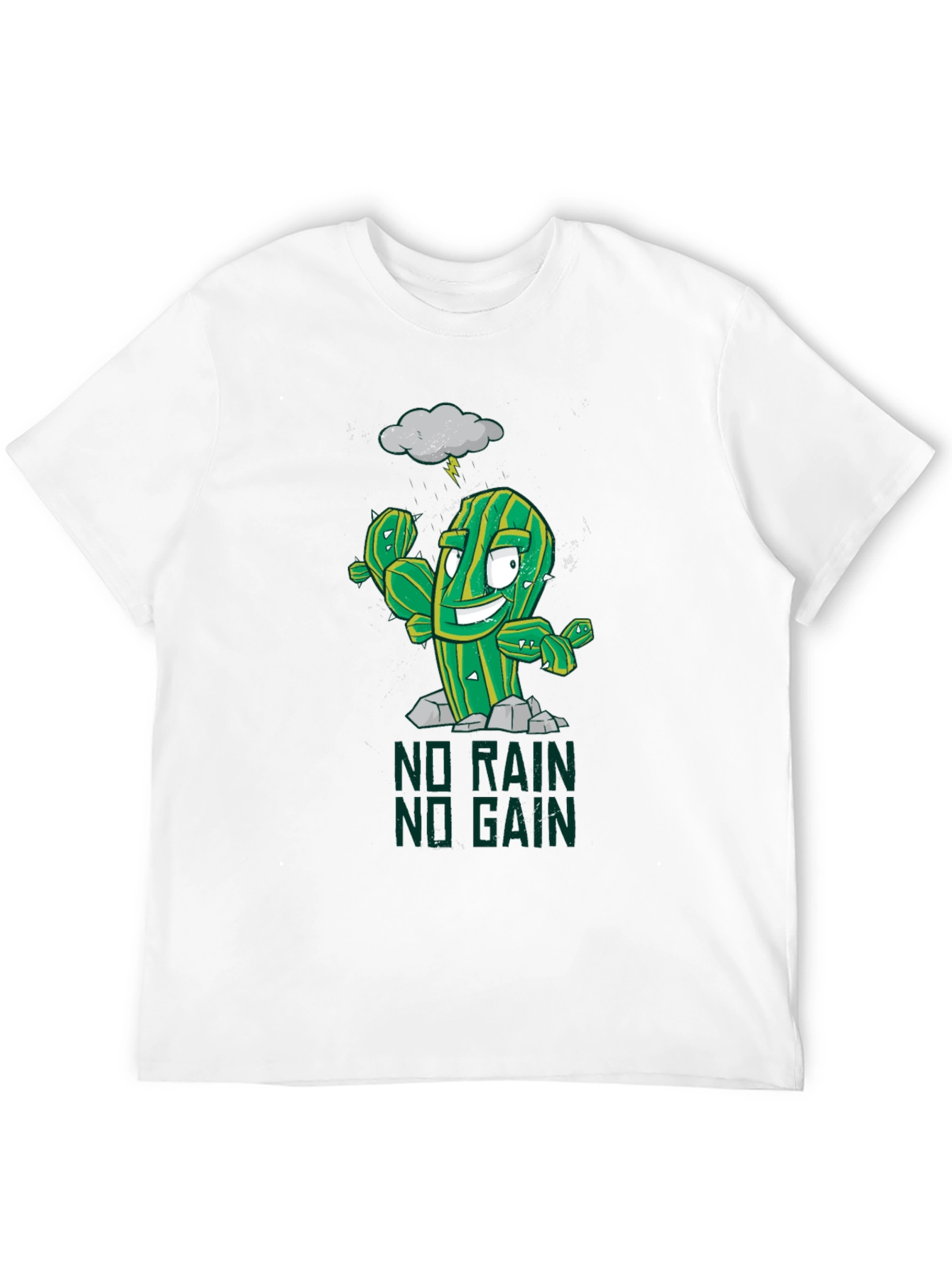 No Rain No Gain Graphic Tee - Gym Motivation