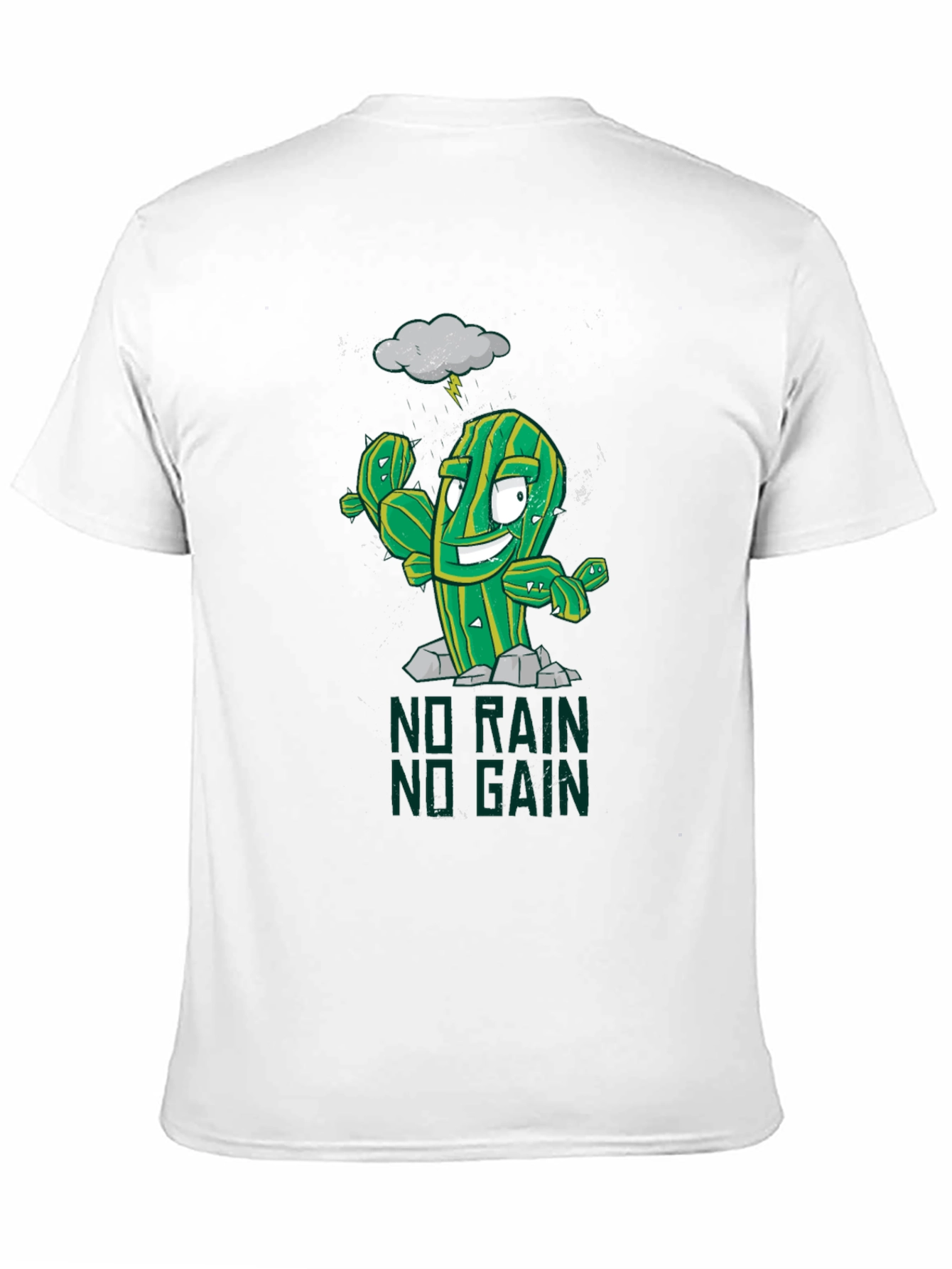 No Rain No Gain Graphic Tee - Gym Motivation
