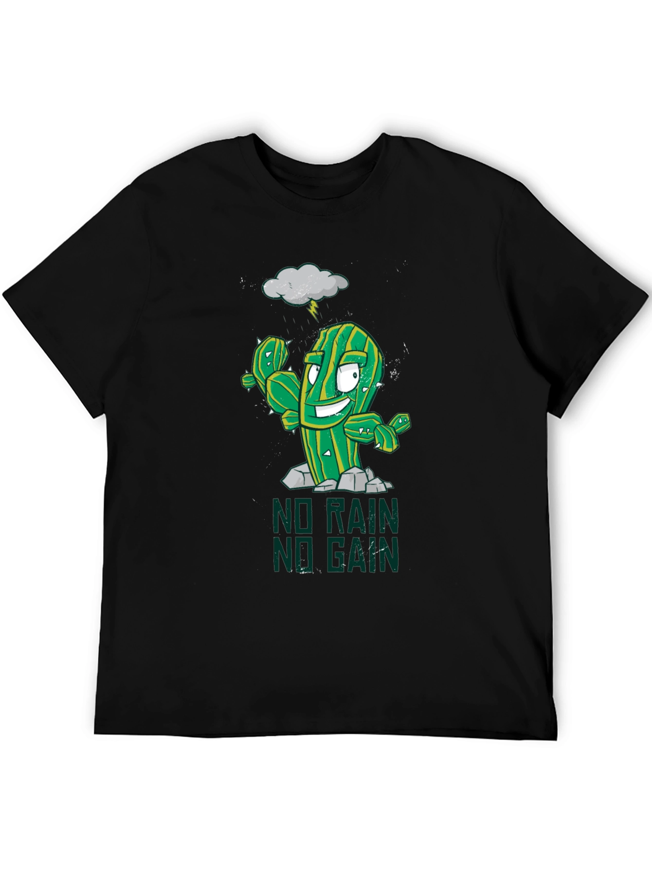 No Rain No Gain Graphic Tee - Gym Motivation
