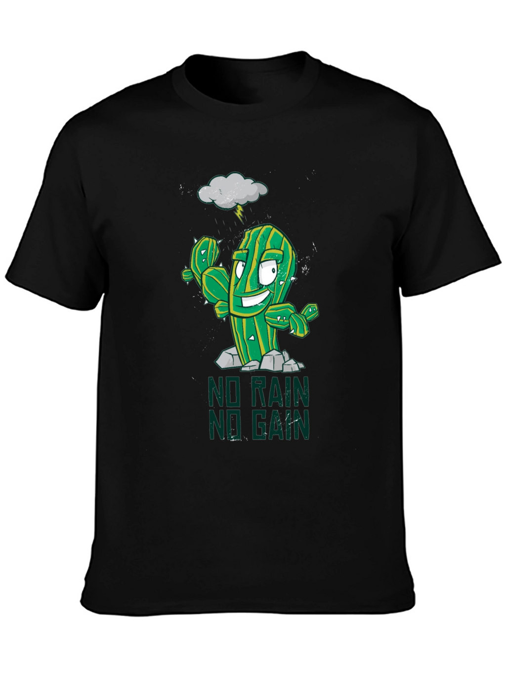 No Rain No Gain Graphic Tee - Gym Motivation