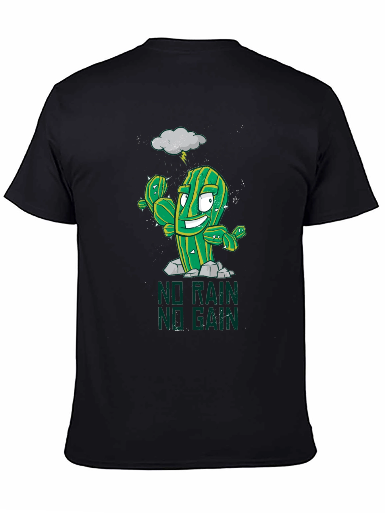 No Rain No Gain Graphic Tee - Gym Motivation