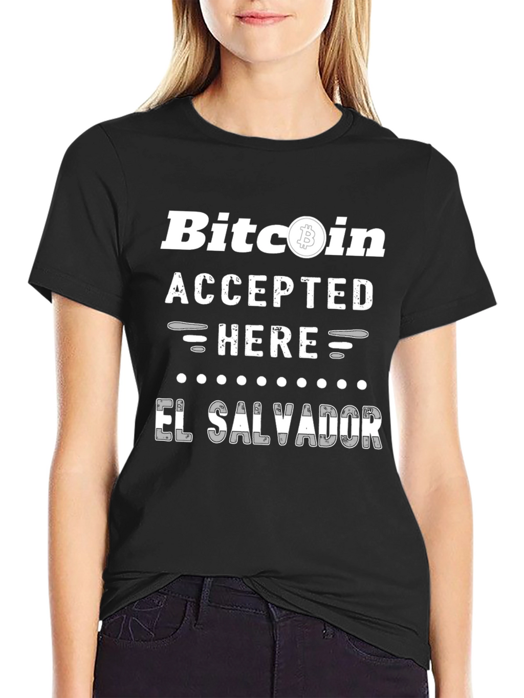 Bitcoin Accepted Here El Salvador T-Shirt