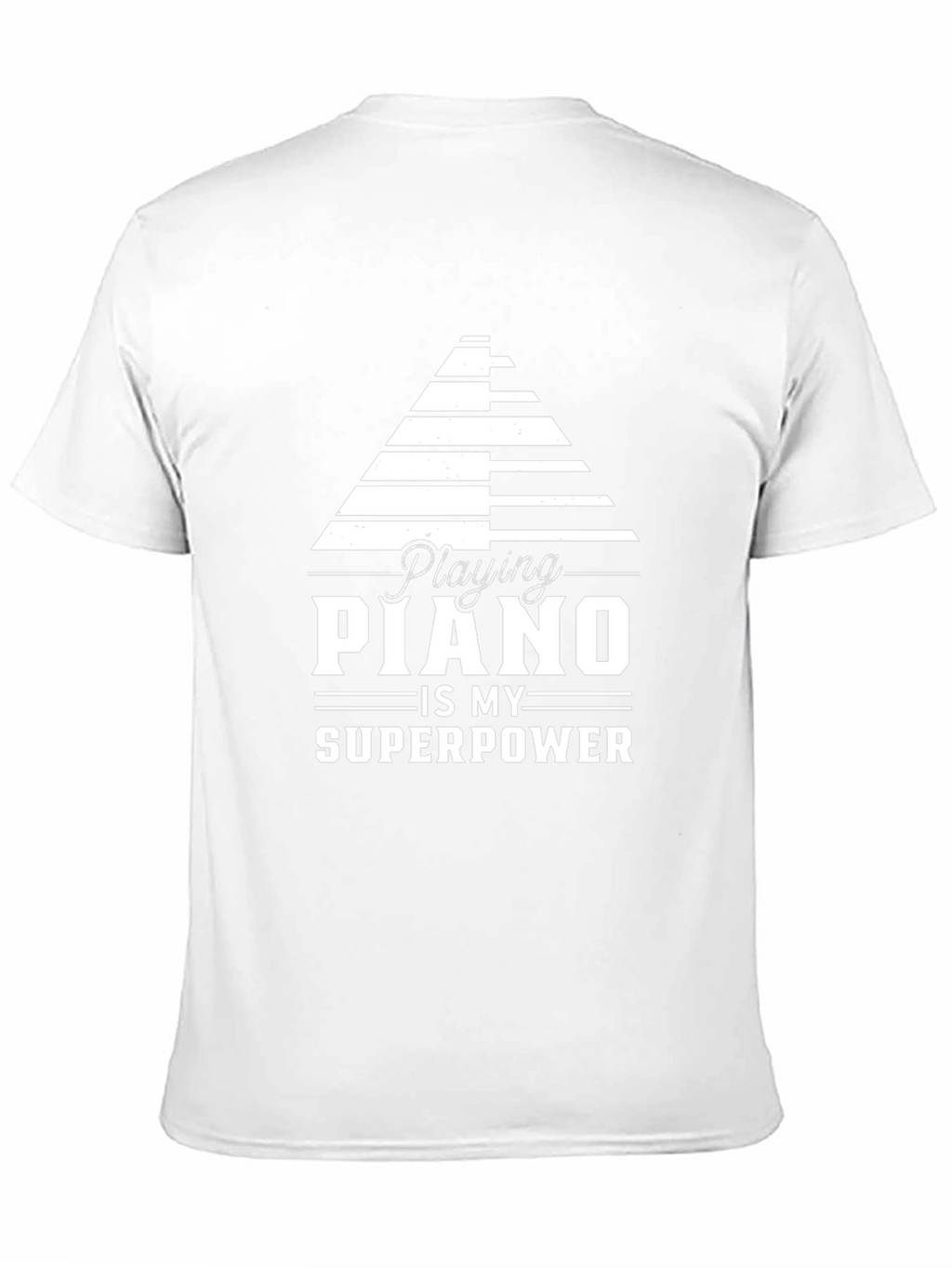Piano Superpower Black Graphic Tee