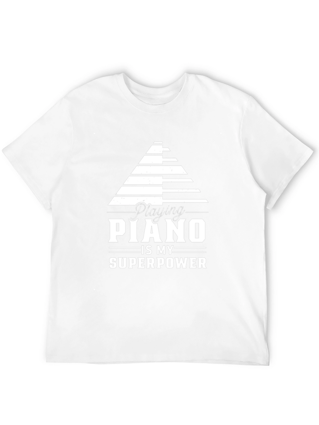 Piano Superpower Black Graphic Tee
