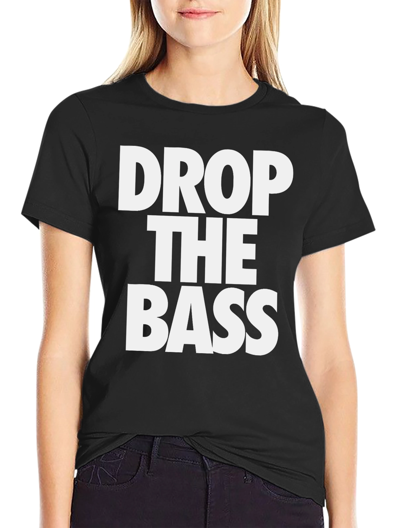 Drop The Bass Graphic T-Shirt - Black