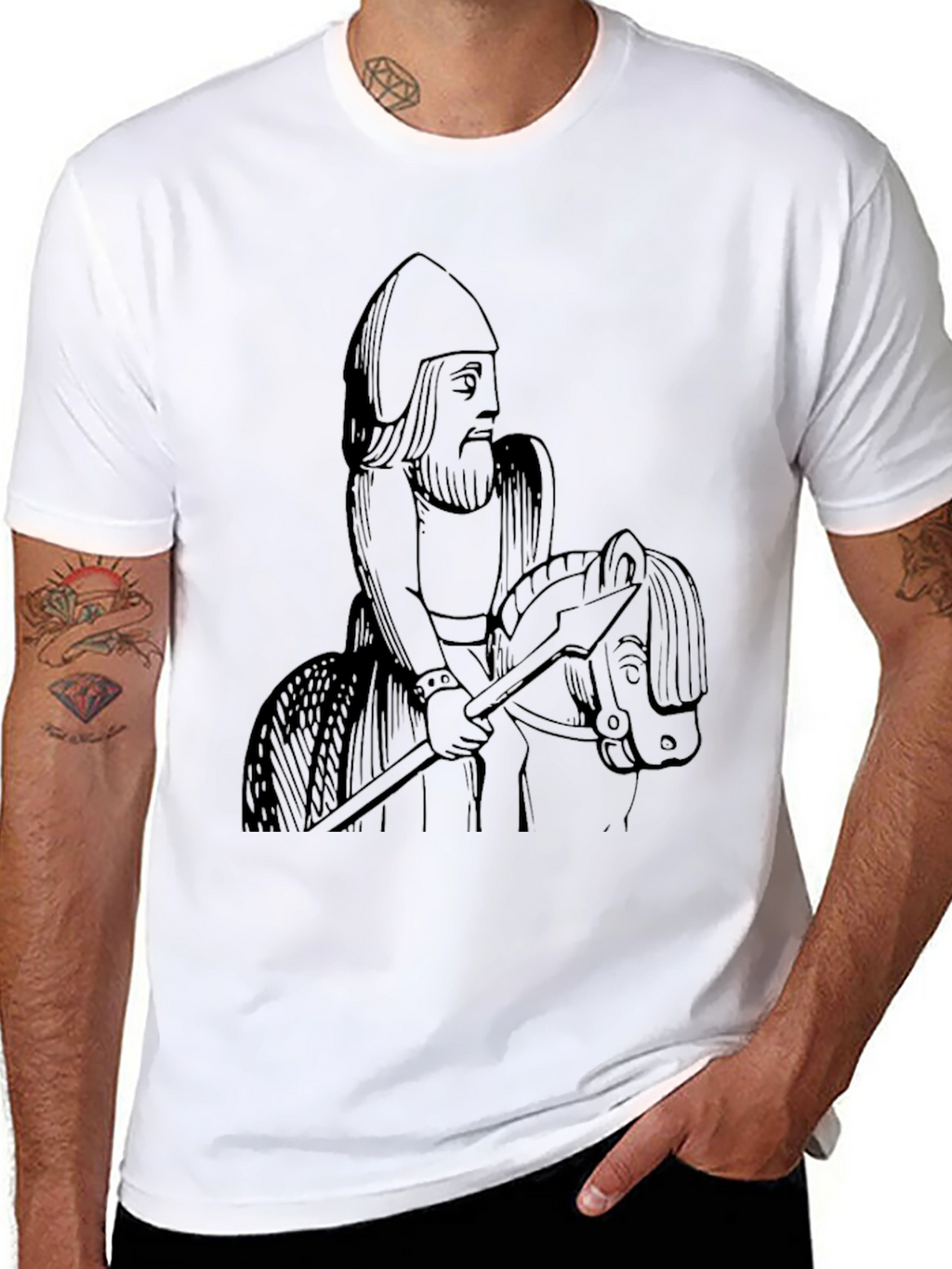Black Knight Horseman Graphic Tee