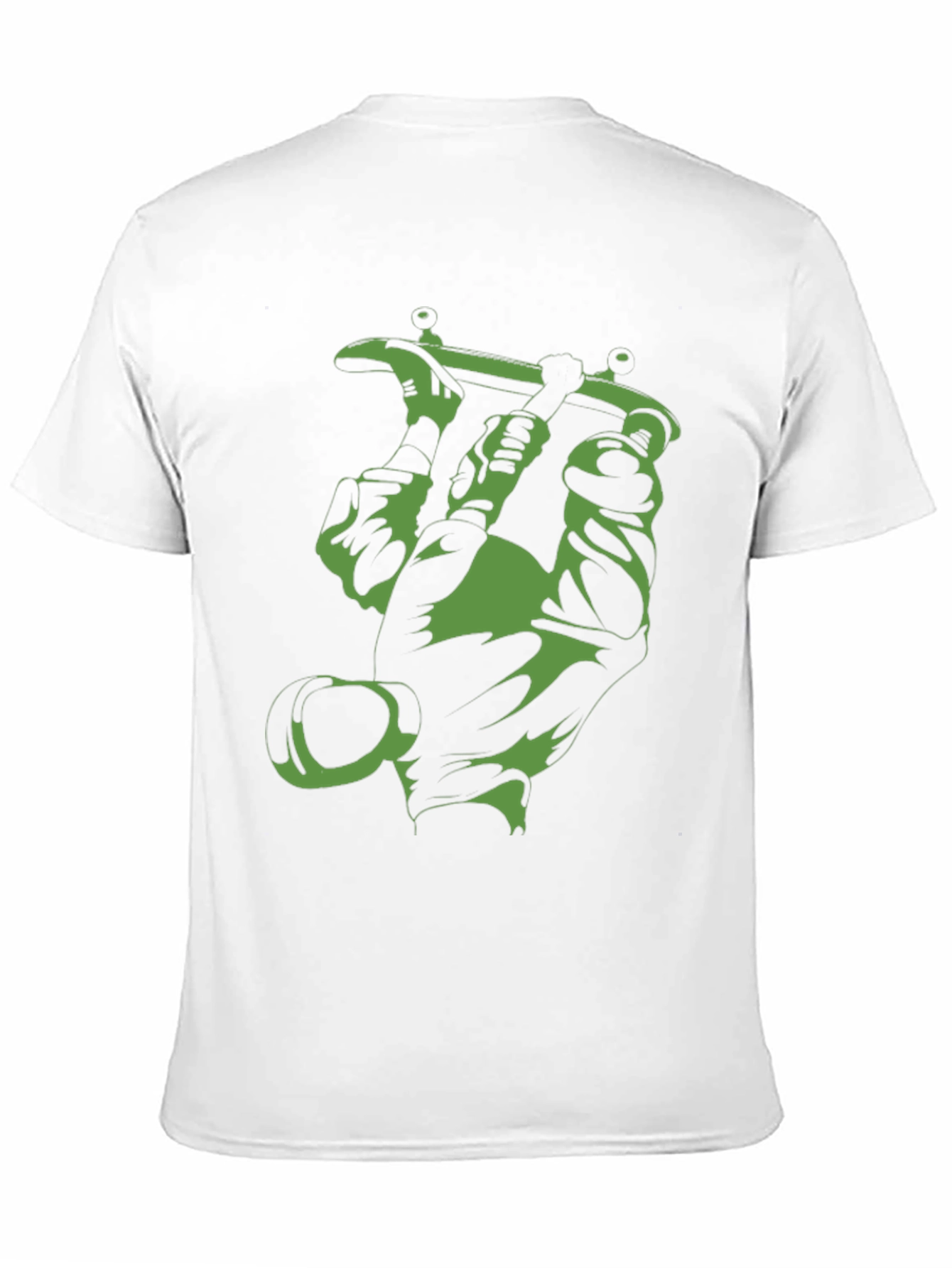 Green Tattoo Machine Graphic Tee - Black Cotton T-Shirt