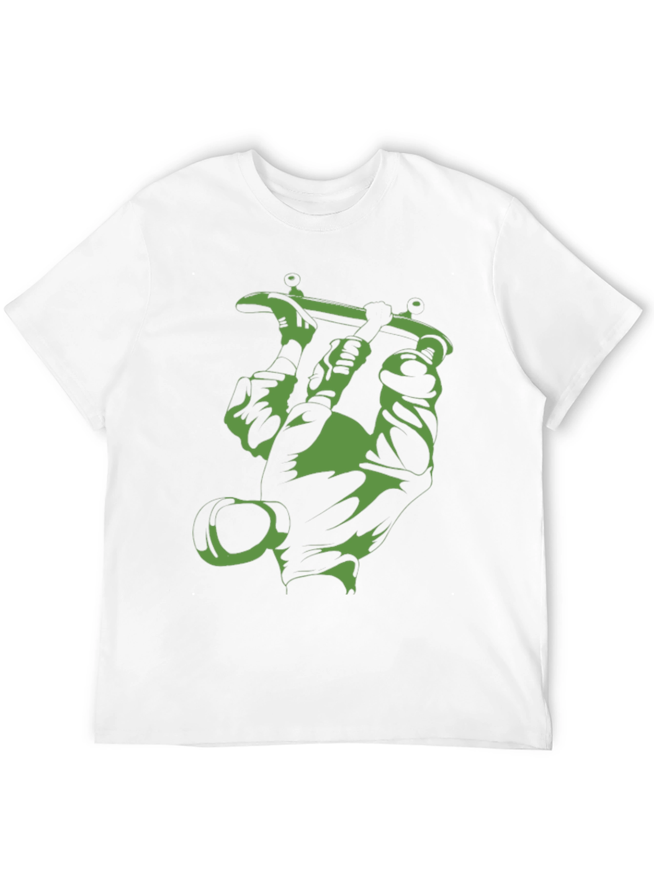 Green Tattoo Machine Graphic Tee - Black Cotton T-Shirt