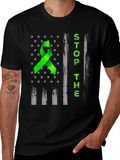 Stop the Hate Awareness Ribbon Graphic Tee