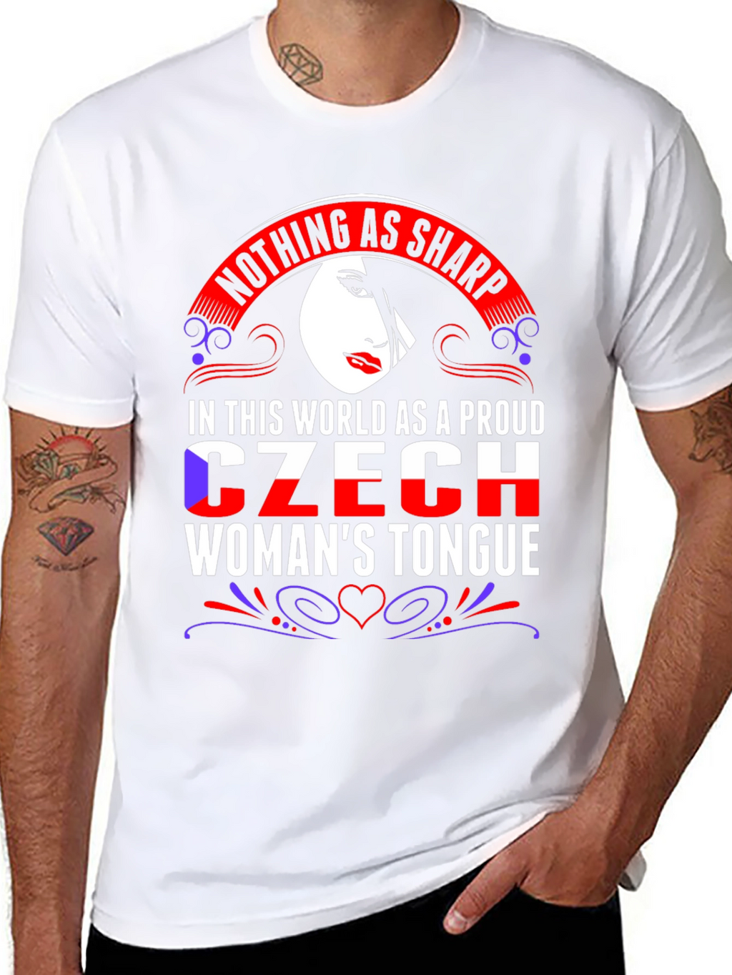 Proud Czech Womans Tongue T-Shirt