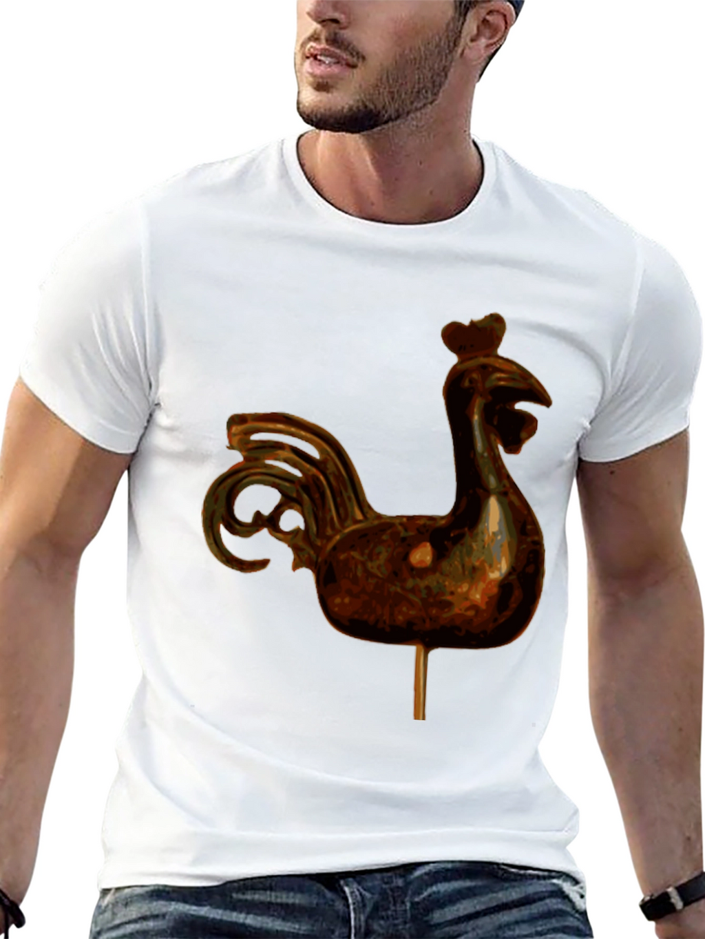 Rooster Lollipop Graphic T-Shirt