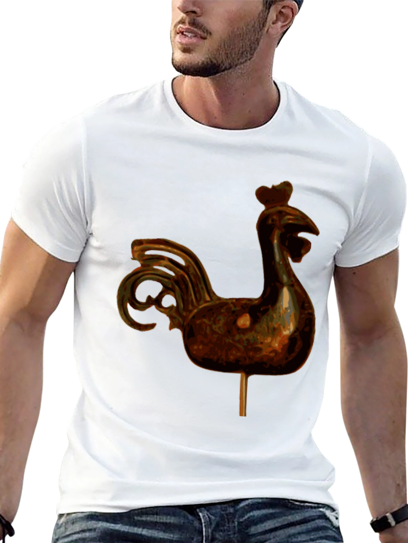 Rooster Lollipop Graphic T-Shirt