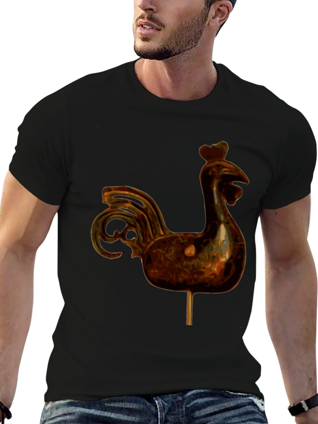 Rooster Lollipop Graphic T-Shirt