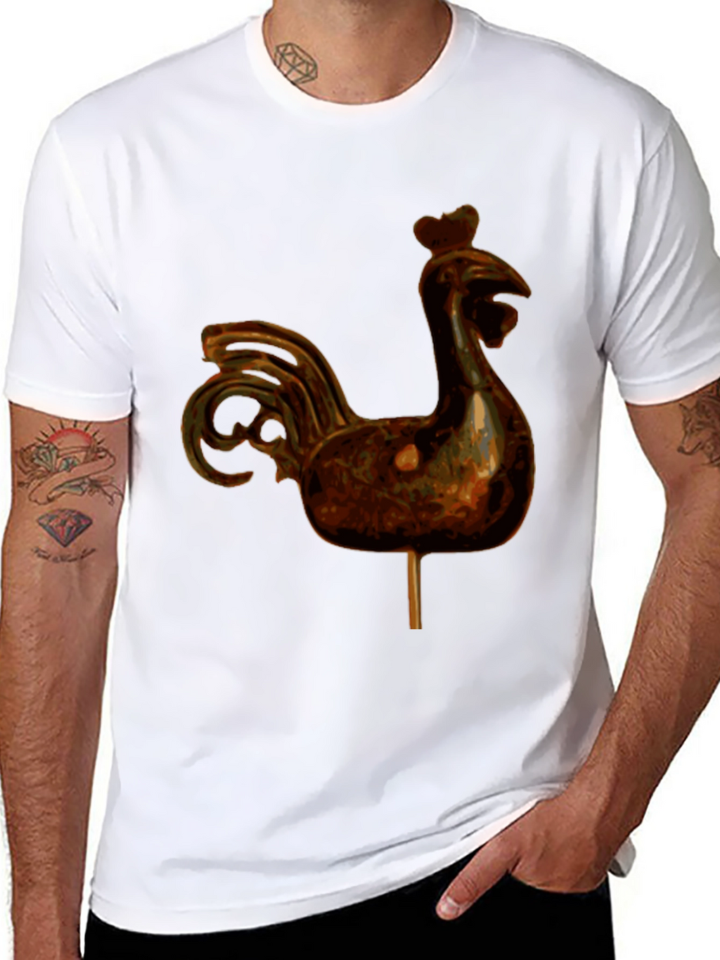 Rooster Lollipop Graphic T-Shirt