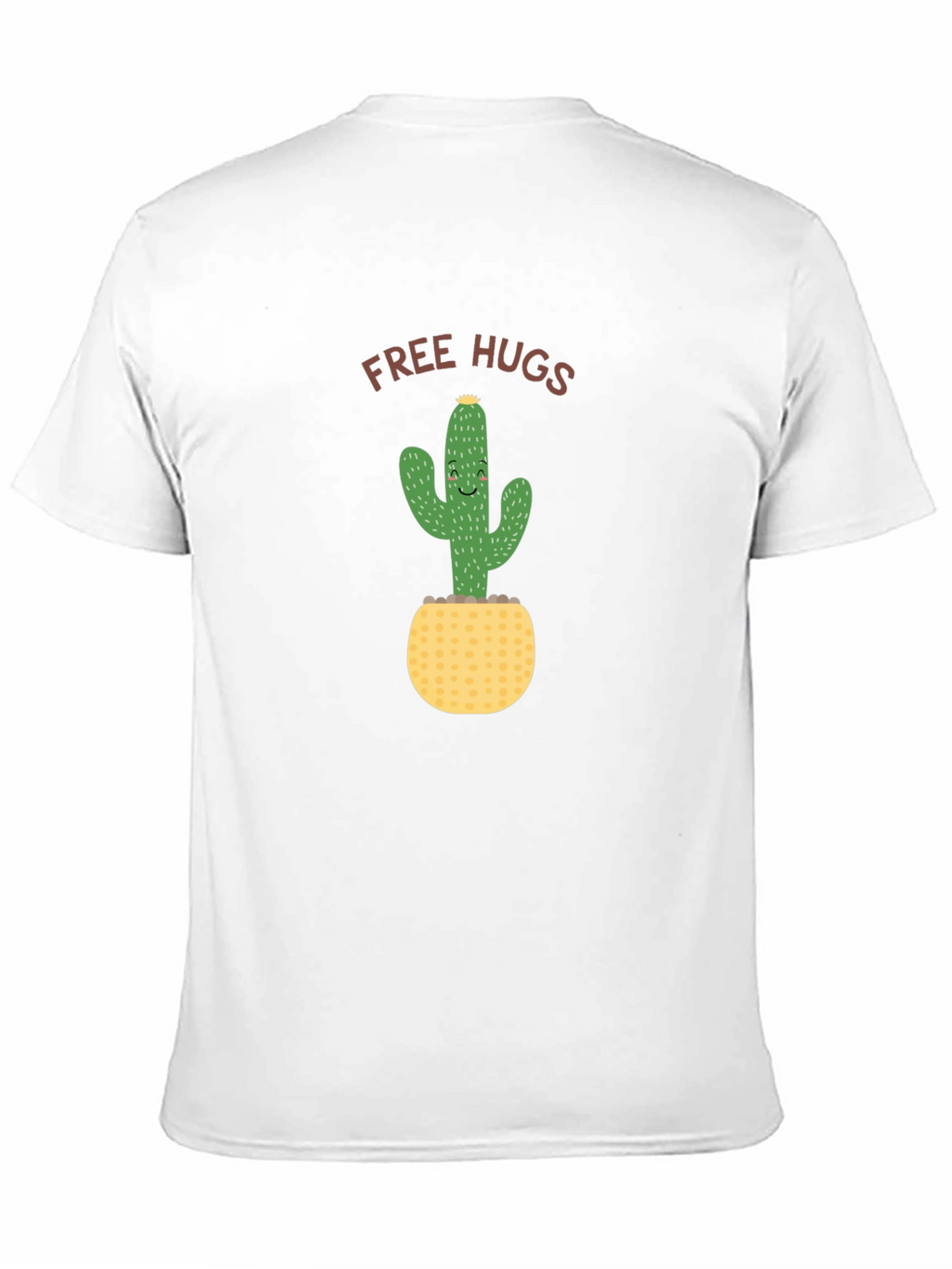 Free Hugs Cactus Black T-Shirt