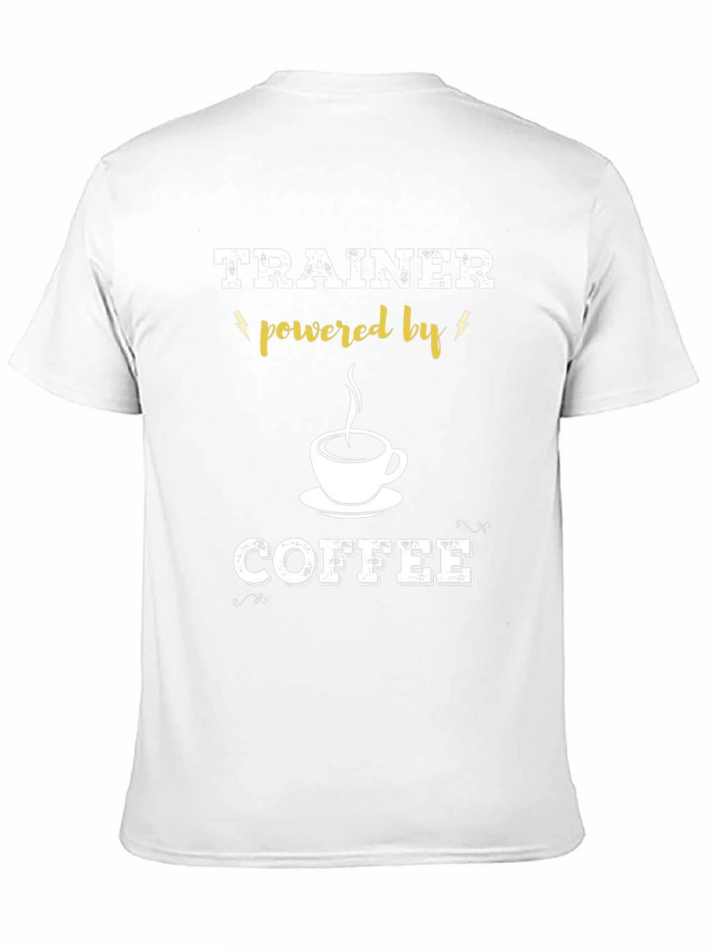 Trainer Powered By Coffee Black T-Shirt