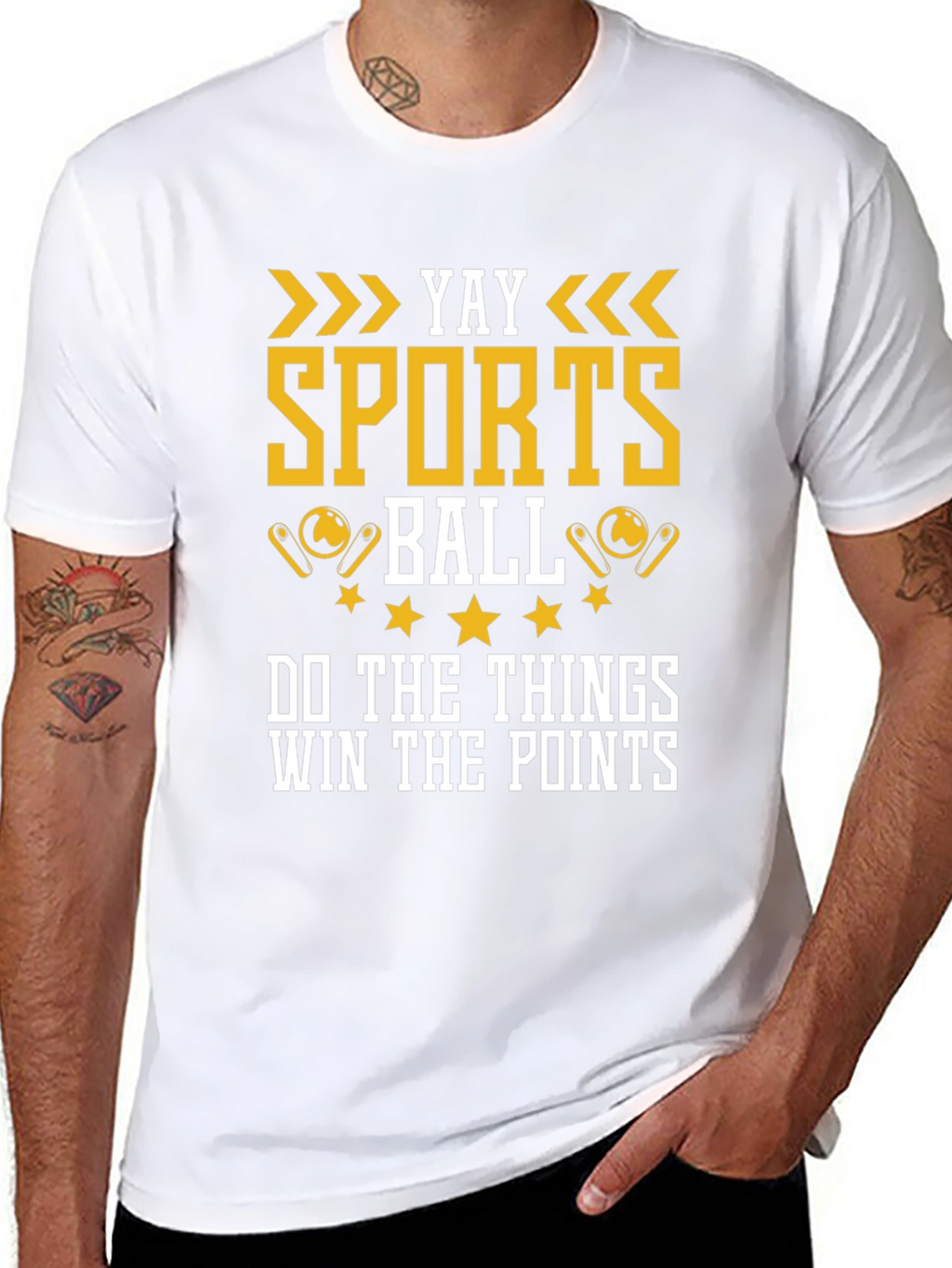 Yay Sports Ball Graphic T-Shirt
